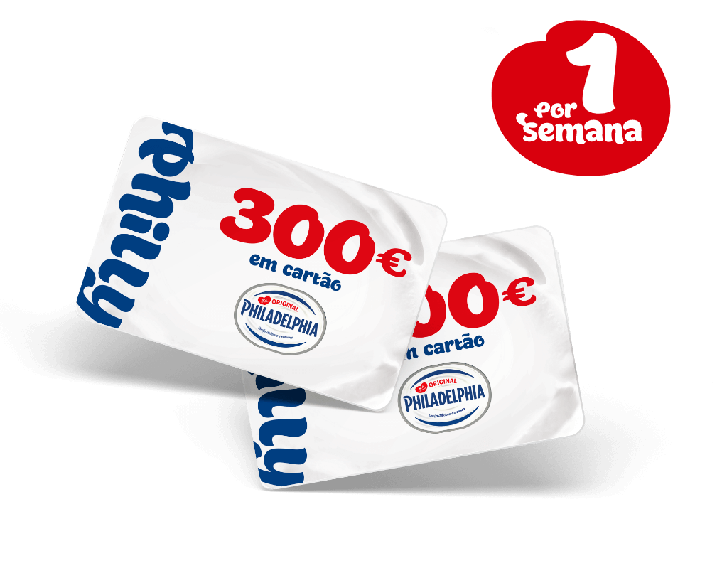 1 Por Semana - 300 euros em cartão Philadelphia